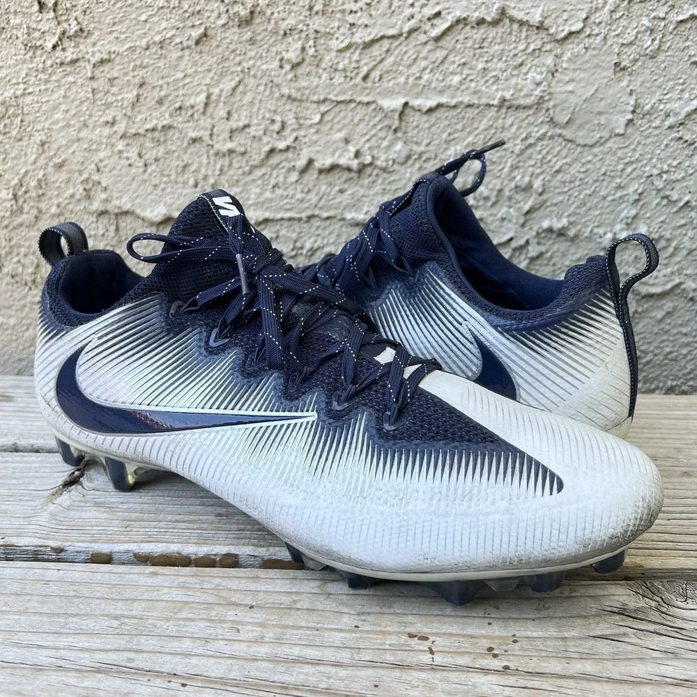 Nike Cleats Men Size 14.5 Vapor Untouchable Pro Football Navy White